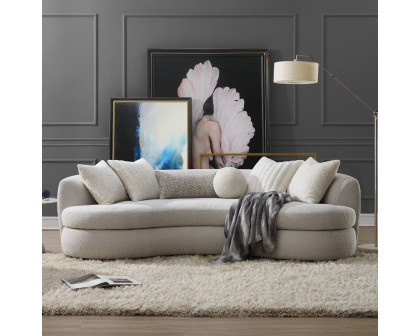 ACME - Iniko Sofa with 6 Pillows in Beige Boucle