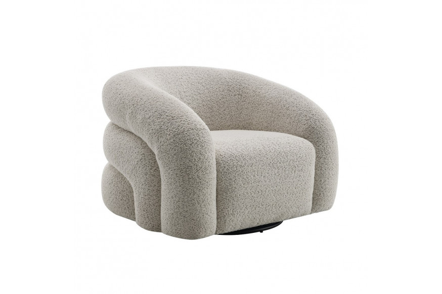 ACME™ Irma Chair with Swivel - Gray Boucle