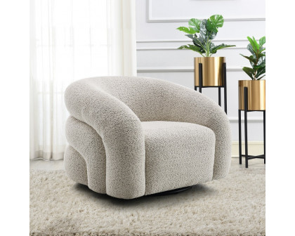 ACME™ Irma Chair with Swivel - Gray Boucle