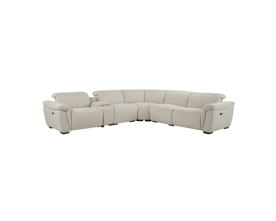 ACME - Dayana Power Motion Sectional Sofa in Beige Boucle