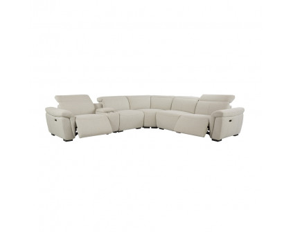 ACME - Dayana Power Motion Sectional Sofa in Beige Boucle