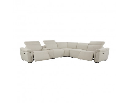 ACME - Dayana Power Motion Sectional Sofa in Beige Boucle