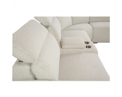 ACME - Dayana Power Motion Sectional Sofa in Beige Boucle