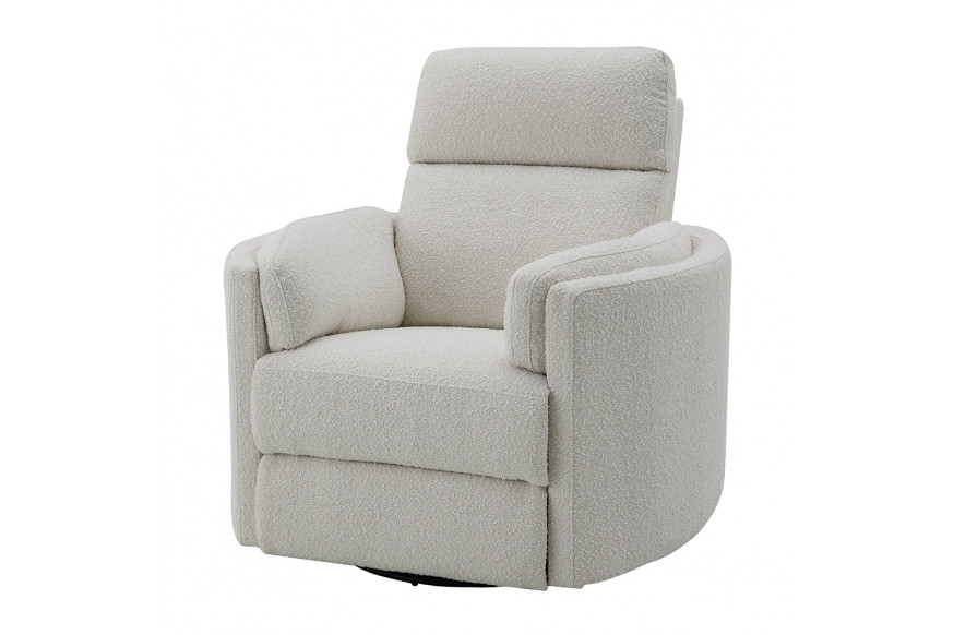 ACME™ Sagen Glider Recliner with Swivel - Beige Boucle