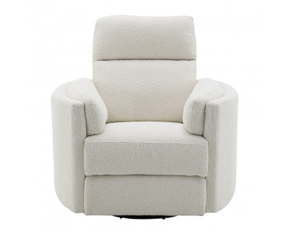 ACME™ Sagen Glider Recliner with Swivel - Beige Boucle