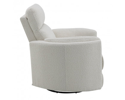 ACME™ Sagen Glider Recliner with Swivel - Beige Boucle