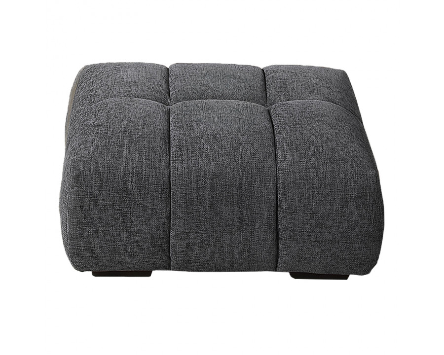 ACME - Chosen Ottoman in Gray Chenille