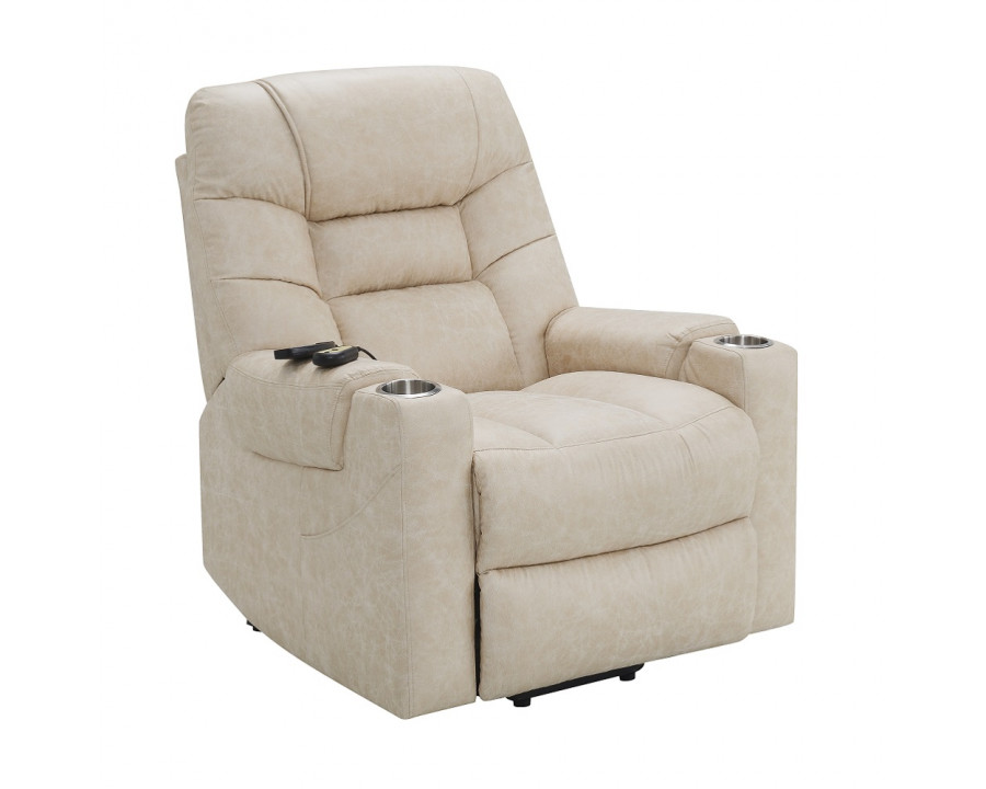 ACME - Nairi Power Recliner with Lift & Heating & Massage in Light Gray