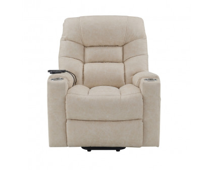 ACME - Nairi Power Recliner with Lift & Heating & Massage in Light Gray