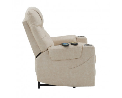 ACME - Nairi Power Recliner with Lift & Heating & Massage in Light Gray