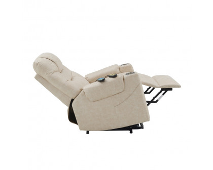 ACME - Nairi Power Recliner with Lift & Heating & Massage in Light Gray