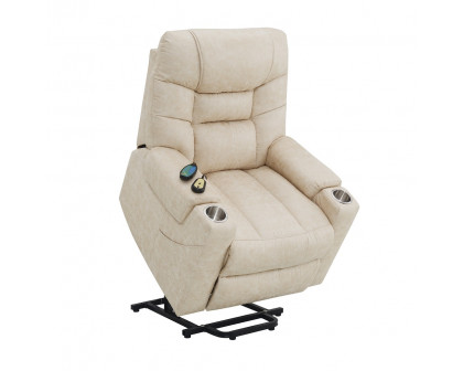 ACME - Nairi Power Recliner with Lift & Heating & Massage in Light Gray