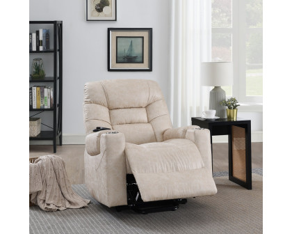 ACME - Nairi Power Recliner with Lift & Heating & Massage in Light Gray