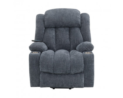 ACME™ Omarion Power Recliner with Lift & Heating & Massage - Blue Chenille