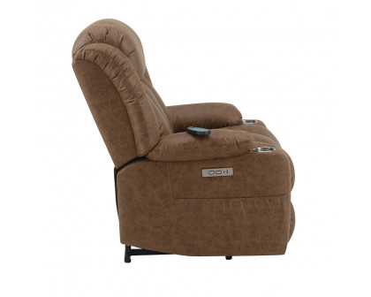 ACME™ Omarion Power Recliner with Lift & Heating & Massage - Brown