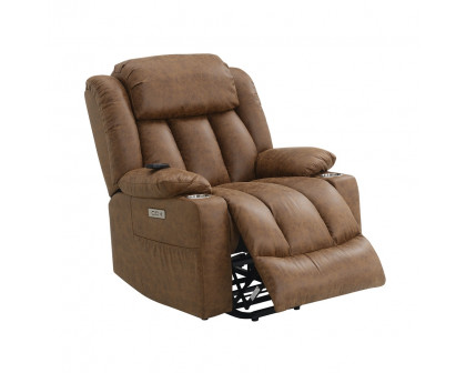 ACME™ Omarion Power Recliner with Lift & Heating & Massage - Brown