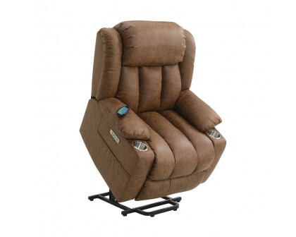 ACME™ Omarion Power Recliner with Lift & Heating & Massage - Brown