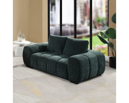 ACME - Ferrand Loveseat in Green Linen