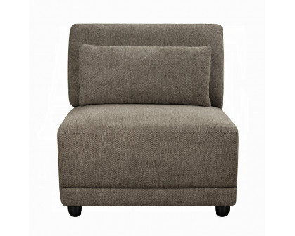 ACME™ Rylie Modular Armless Chair with Pillow - Gray Linen