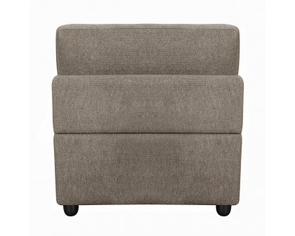 ACME™ Rylie Modular Armless Chair with Pillow - Gray Linen