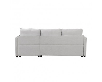 ACME - Yaroslav Reversible Sectional Sofa with Sleeper & Storage in Cream Velvet