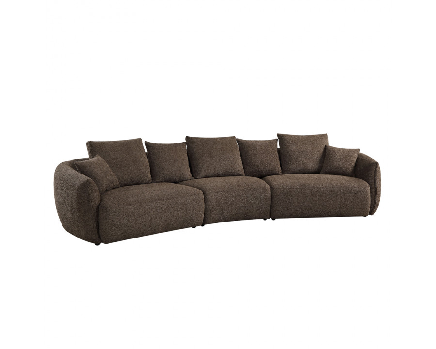 ACME - Bash Sofa with 7 Pillows in Macca Anthology Boucle