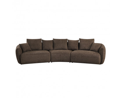 ACME - Bash Sofa with 7 Pillows in Macca Anthology Boucle