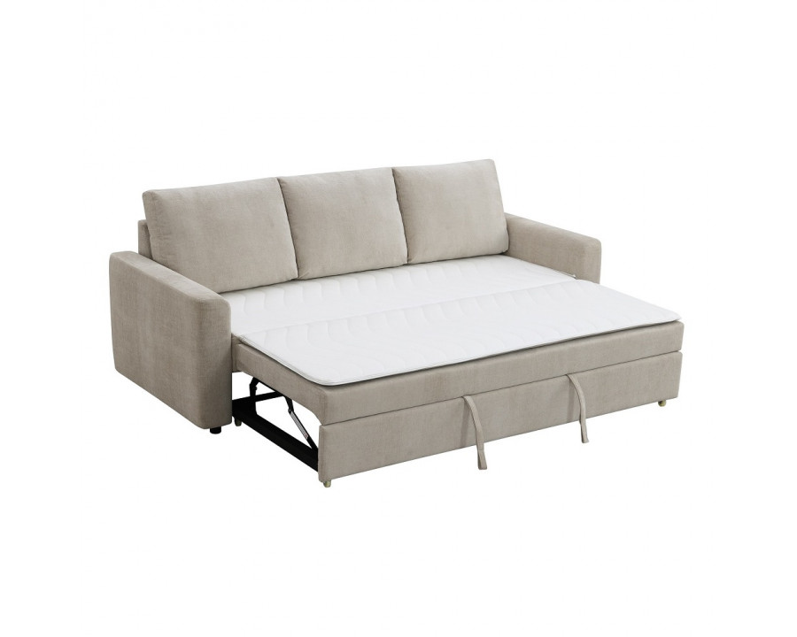 ACME - Leira Sofa with Sleeper in Beige Linen