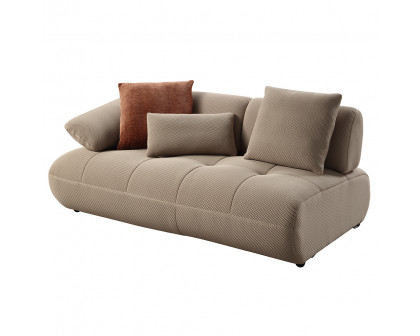 ACME - Carrick Sectional Sofa with 6 Pillows in Beige Sandwich Mesh