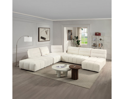 ACME - Loanna Modular Loveseat in Beige Linen