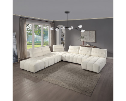 ACME - Loanna Modular Loveseat in Beige Linen