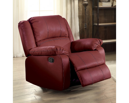 ACME™ Zuriel Motion Rocker Recliner - Red