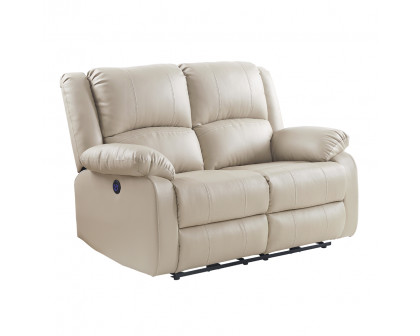 ACME - Zuriel Power Motion Loveseat with Usb in Beige