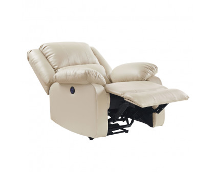 ACME™ Zuriel Power Motion Recliner with Usb - Beige