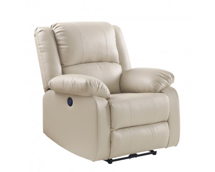 ACME™ Zuriel Power Motion Recliner with Usb - Beige