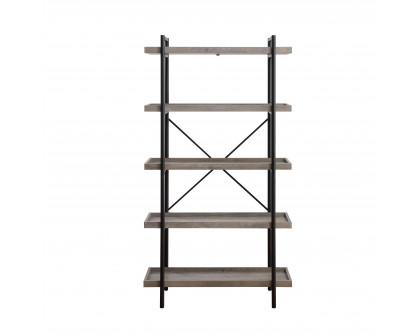 ACME Zakwani Bookshelf - Gray Oak/Black (OF00013)