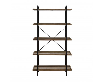 ACME Zakwani Bookshelf - Rustic Oak/Black (OF00014)