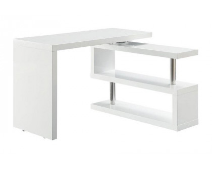 ACME Buck II Writing Desk - White High Gloss, 55"W