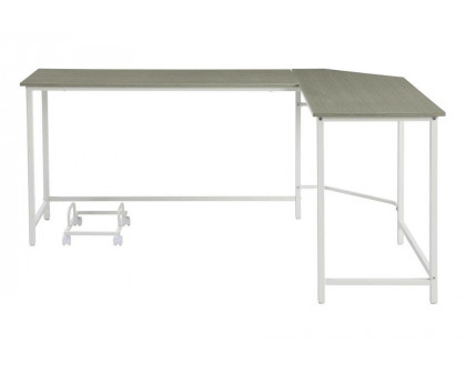 ACME Bambina Computer Desk - Gray and White Finish