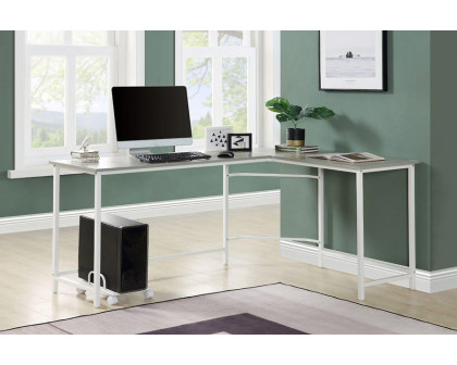 ACME Bambina Computer Desk - Gray and White Finish