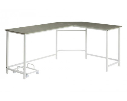 ACME Bambina Computer Desk - Gray and White Finish