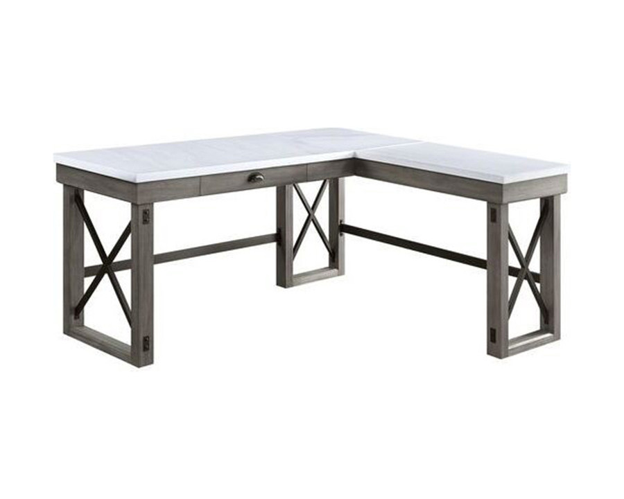 ACME Talmar Writing Desk with Lift Top - Weathered Gray Finish