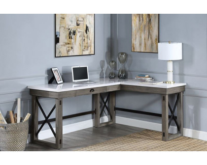 ACME Talmar Writing Desk with Lift Top - Weathered Gray Finish