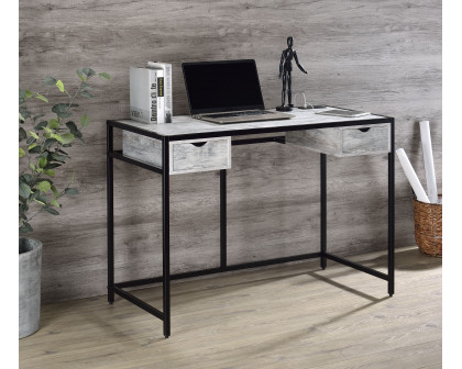 ACME - Wearn Writing Desk with Usb in Weathered Gray/Black