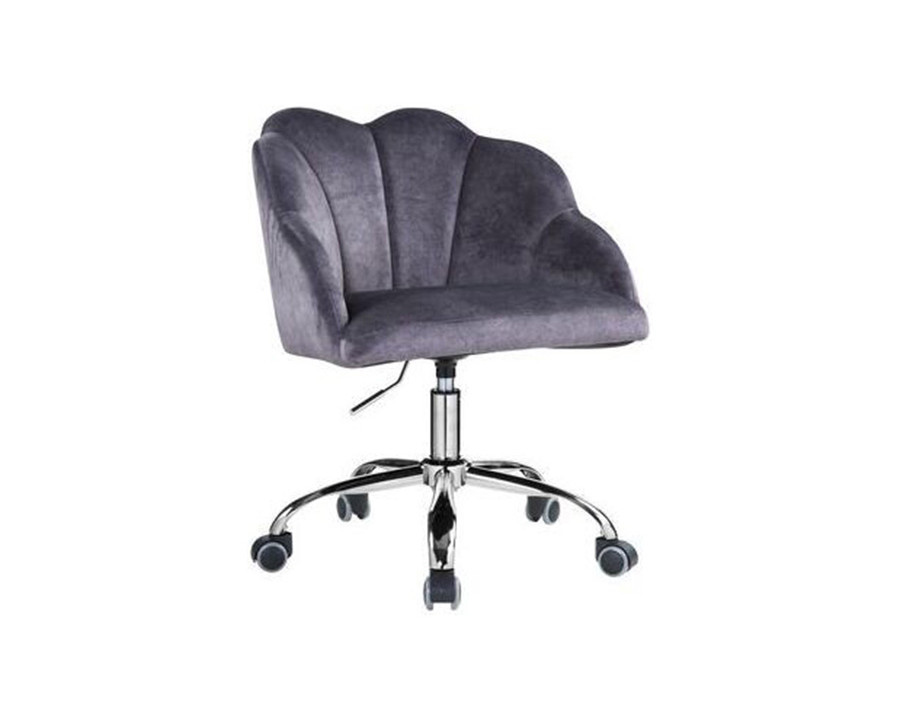 ACME - Rowse Office Chair in Dark Gray/Chrome