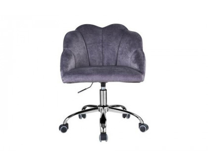 ACME - Rowse Office Chair in Dark Gray/Chrome