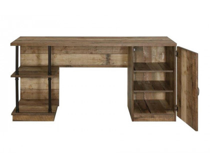 ACME - Canna Writing Desk in Rustic Oak/Black