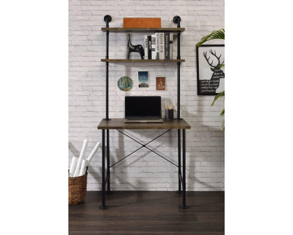 ACME - Ensata II Writing Desk in Rustic Oak/Black