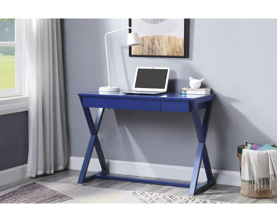 ACME Nalo Writing Desk - Twilight Blue Finish