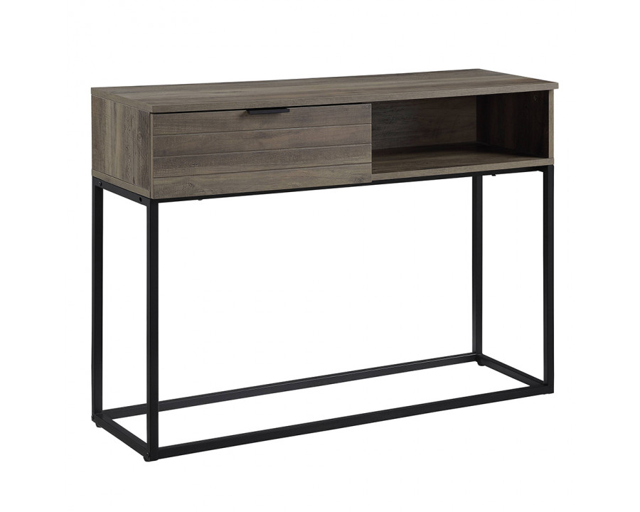 ACME - Galeno Writing Desk in Rustic Oak/Black